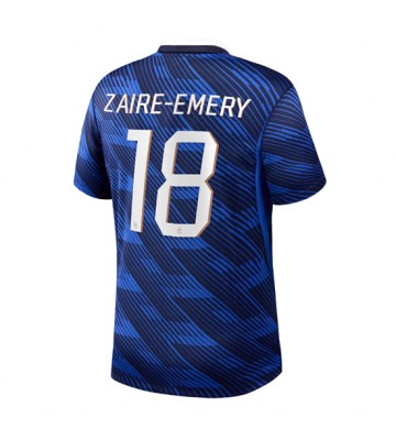 Frankrike Warren Zaire-Emery #18 Hemmatröja VM 2026 Kortärmad